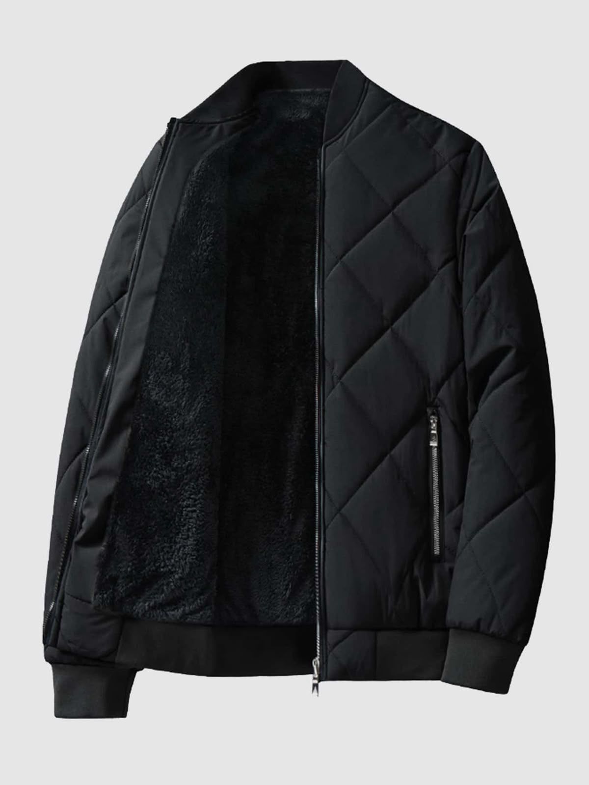 Mens Fleece Hooded Jacket